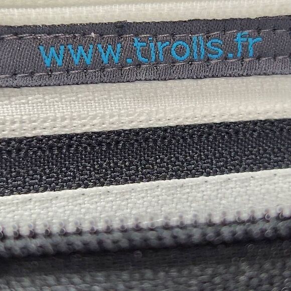 Tirolls zipper crossbody bag black white purse - Picture 8 of 8